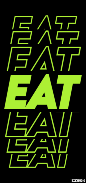 Eat Text effect