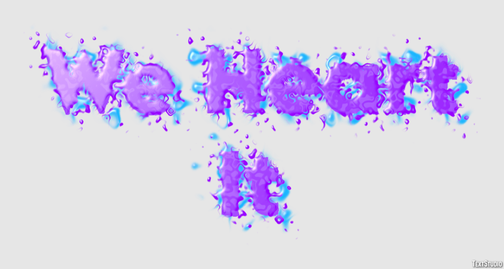 We Heart It Texteffekt