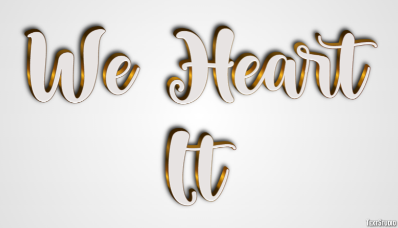 We Heart It Texteffekt