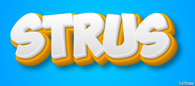 Struś Text Effect