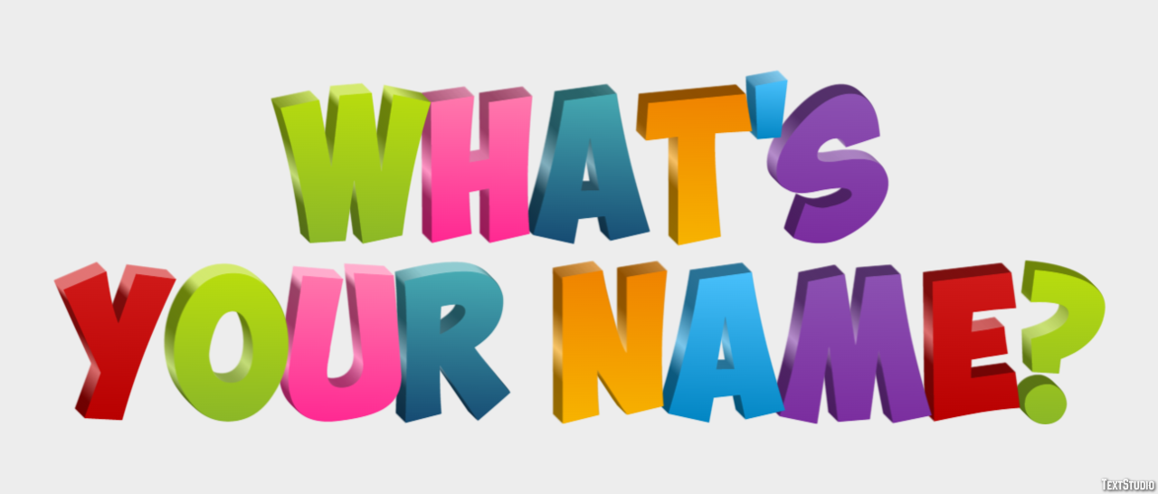 What's your name? Text Effect