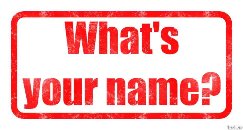 What's your name? Text Effect