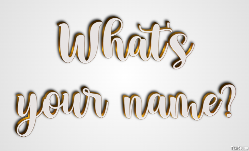 What's your name? Text Effect