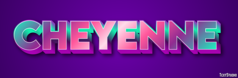 Cheyenne Efekt tekstowy