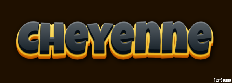 Cheyenne Effetto testo