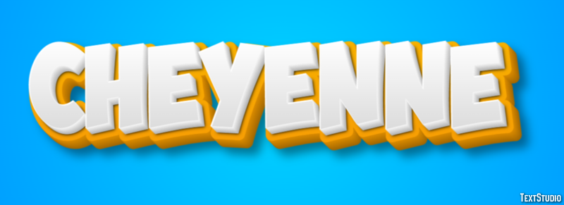 Cheyenne Efekt tekstowy
