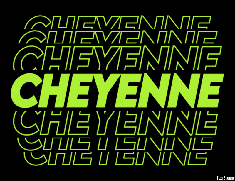 Cheyenne Efekt tekstowy