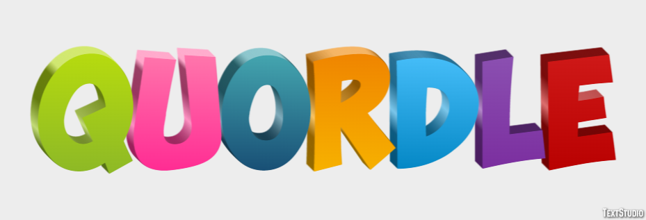 Quordle Efeito de texto