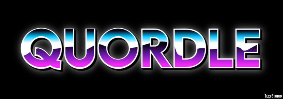 Quordle Efeito de texto