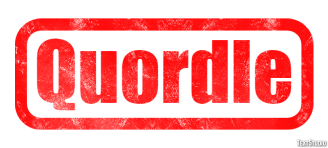 Quordle Efeito de texto
