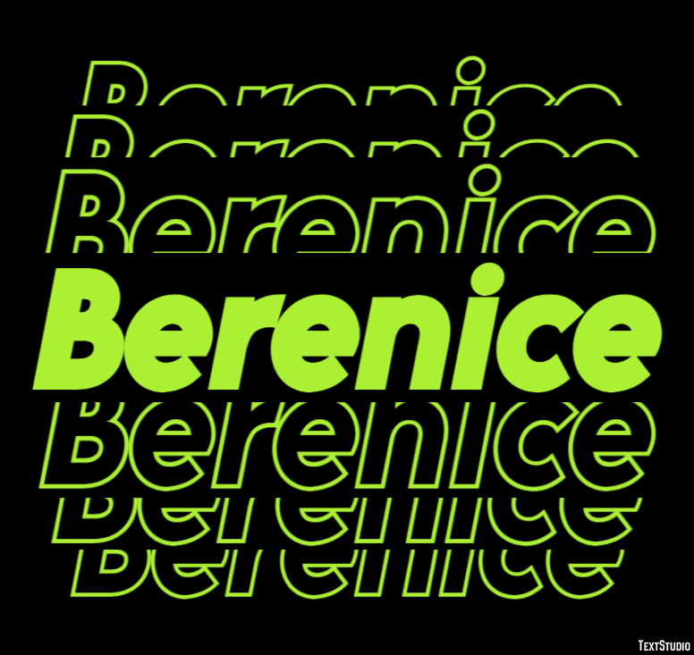 Berenice Text effect
