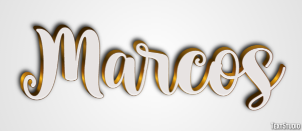 Marcos Эффект текста