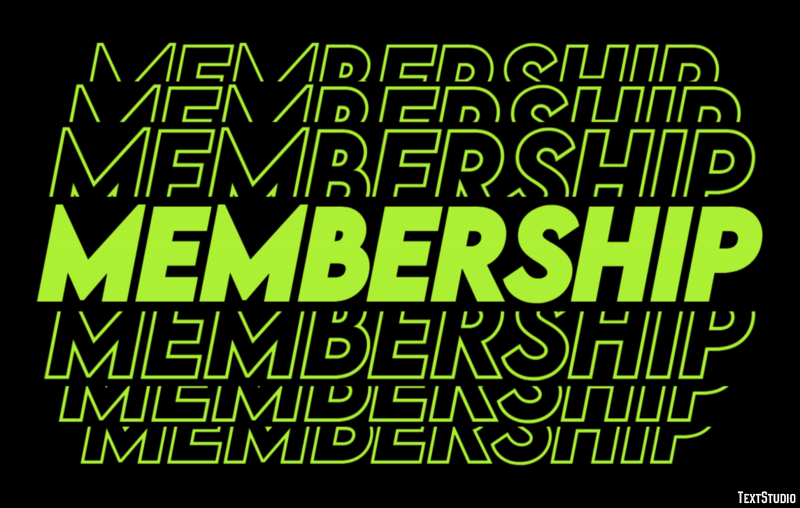 Membership Эффект текста