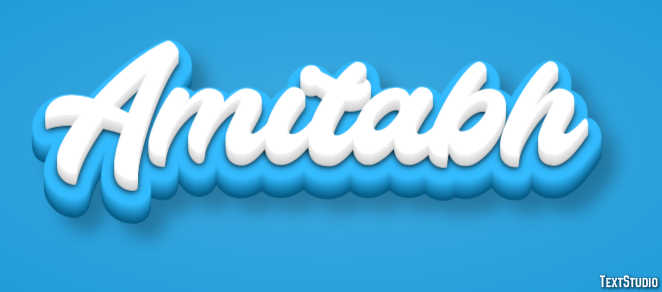 Amitabh Text effect