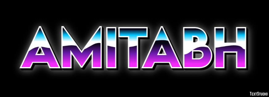Amitabh Text effect