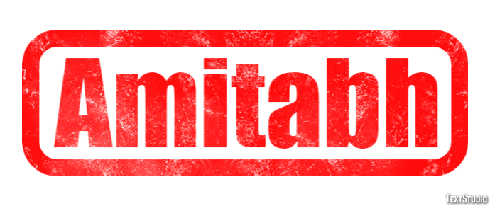 Amitabh Text effect