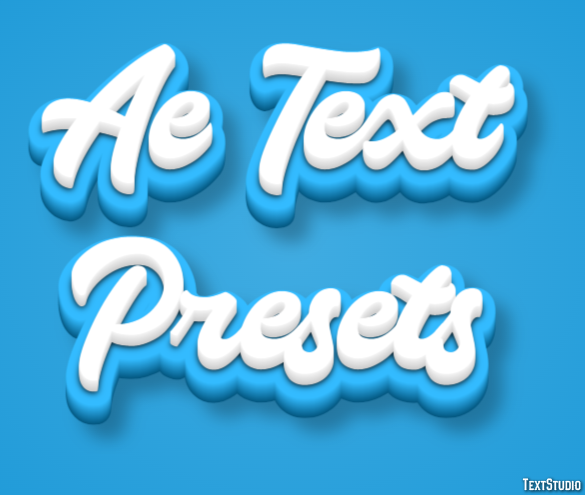 Ae Text Presets Text Effect