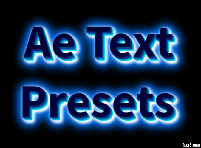 Ae Text Presets Text Effect