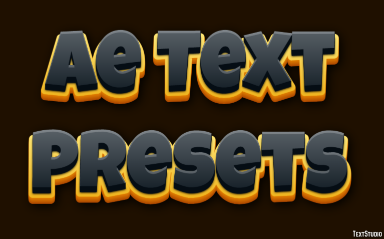 Ae Text Presets Text Effect