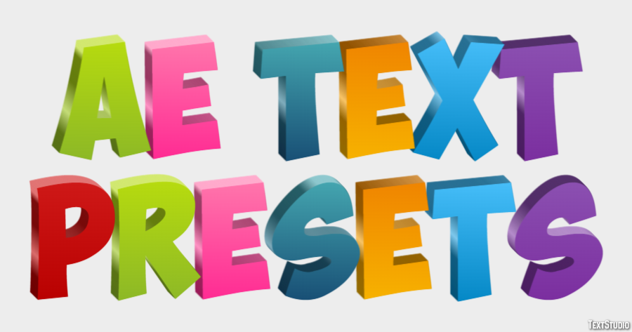 Ae Text Presets Text Effect