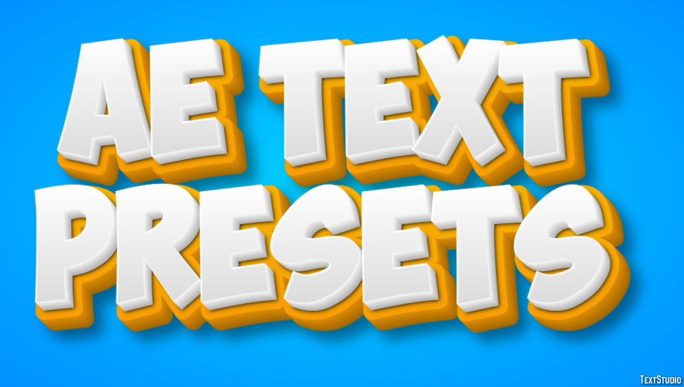 Ae Text Presets Text Effect