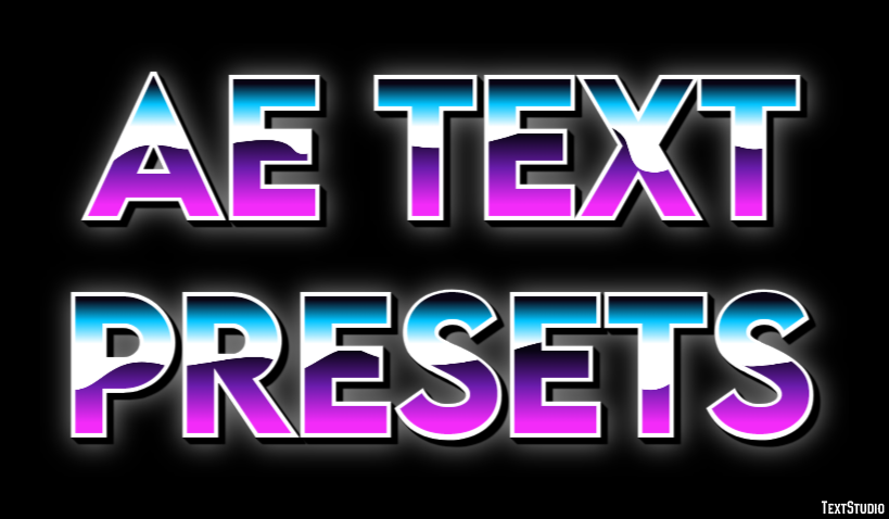 Ae Text Presets Text Effect