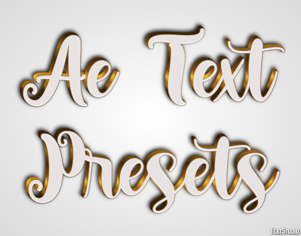 Ae Text Presets Text Effect