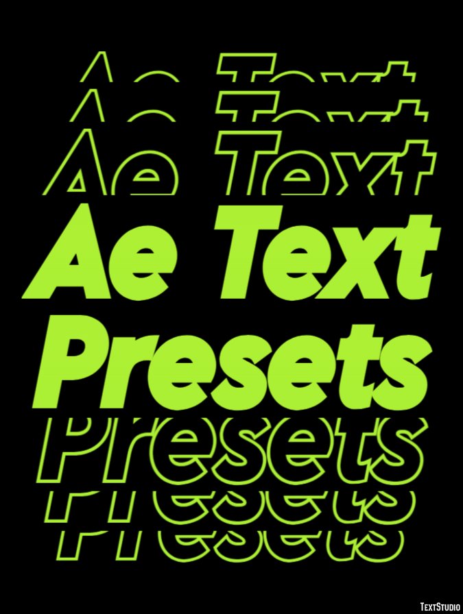 Ae Text Presets Text Effect