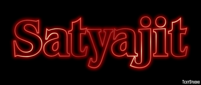 Satyajit Text Effect