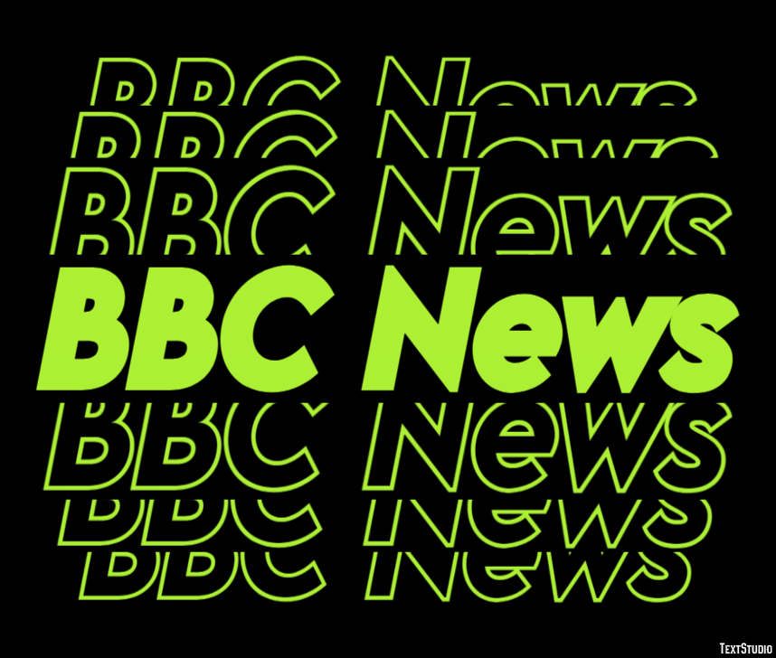 BBC News Efecto de Texto