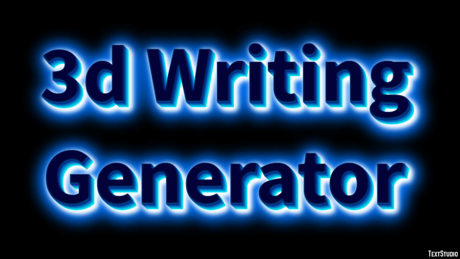 3d Writing Generator Metin Efekti