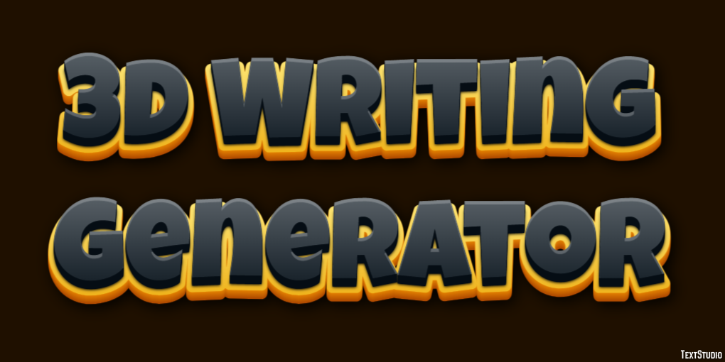 3d Writing Generator Texteffekt
