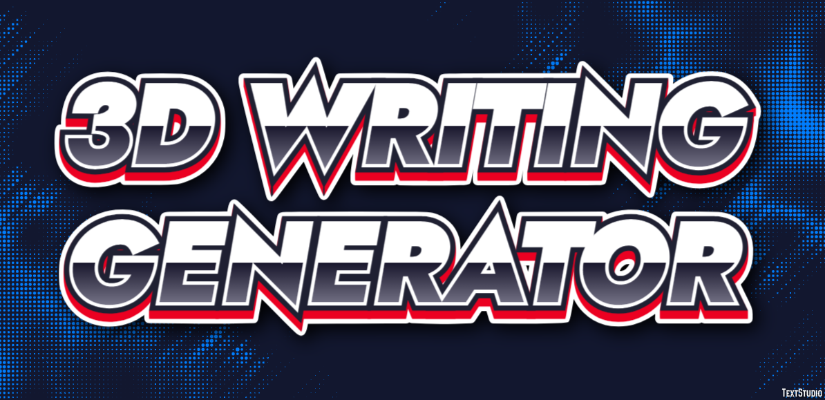 3d Writing Generator Texteffekt