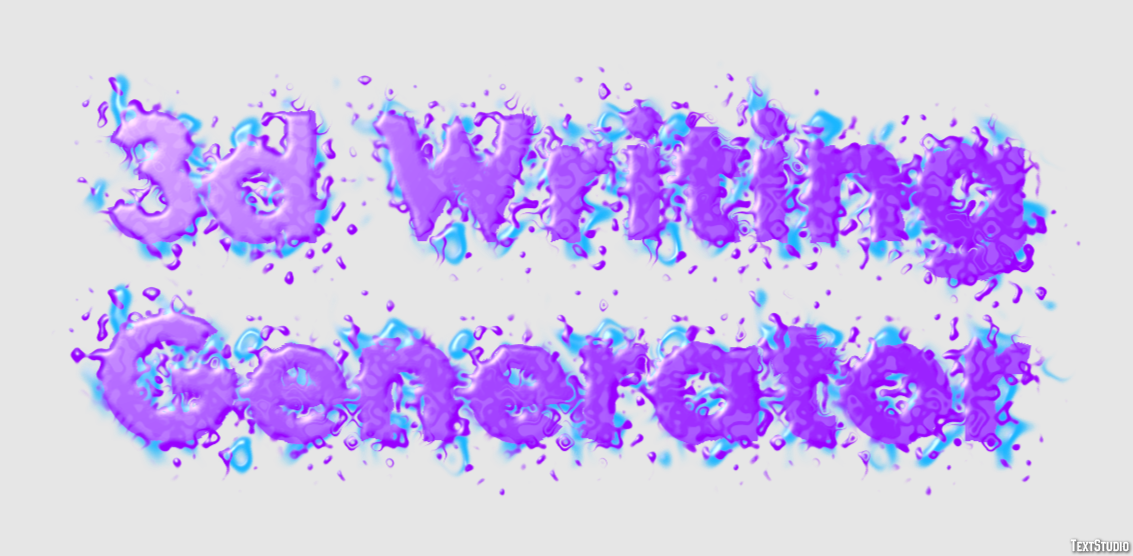 3d Writing Generator Texteffekt