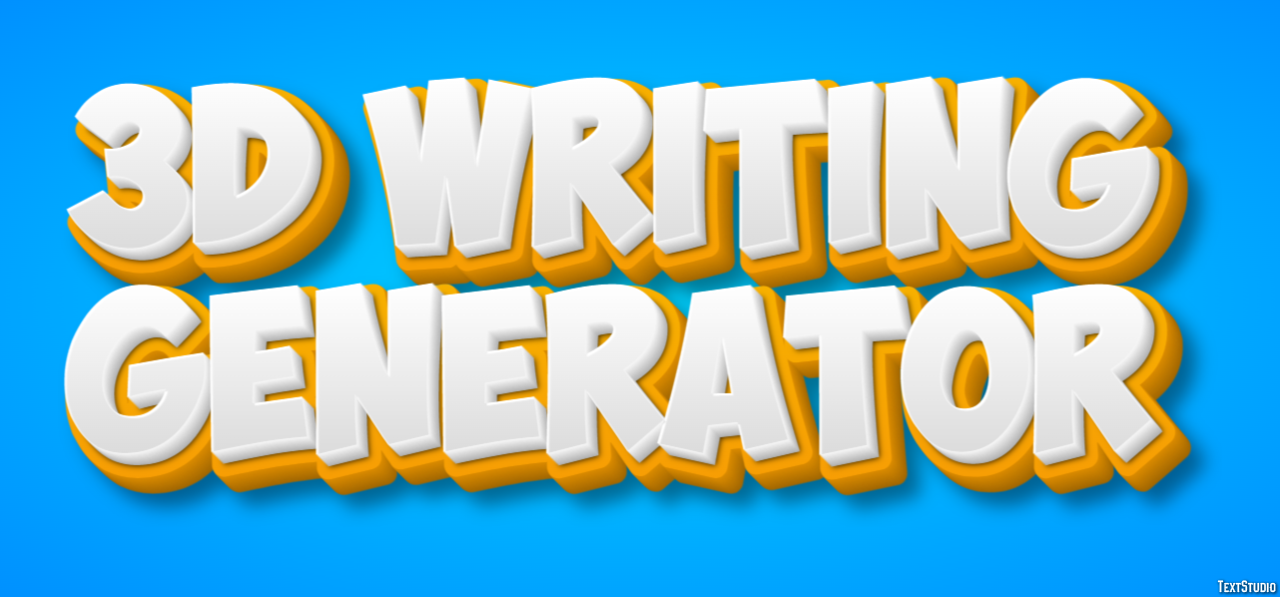 3d Writing Generator Texteffekt