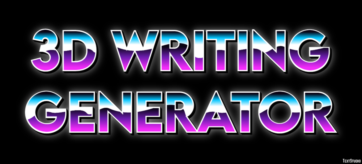 3d Writing Generator Texteffekt