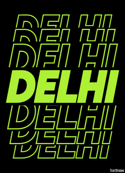 Delhi テキスト効果