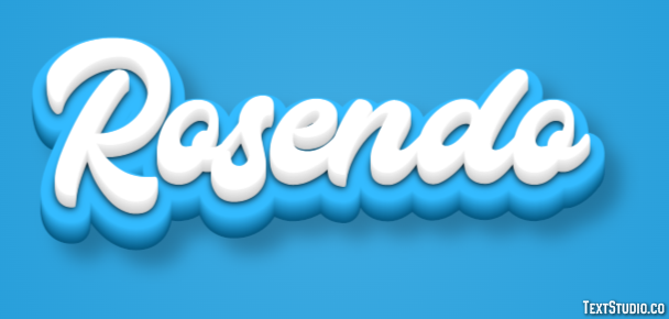 Rosendo Efecto de texto