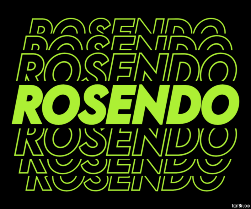 Rosendo Efecto de texto