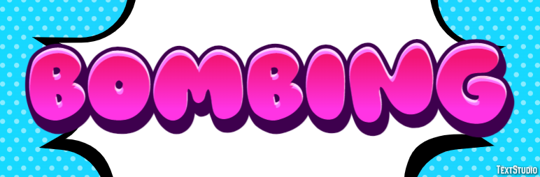 Bombing Texteffekt