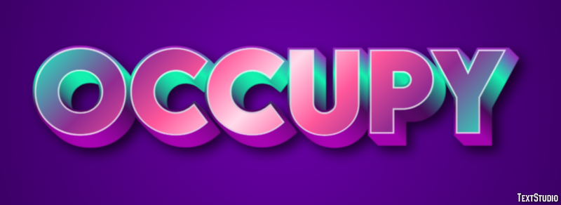 Occupy Text Effect