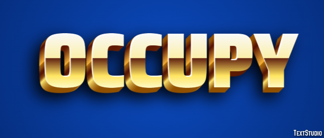Occupy Text Effect