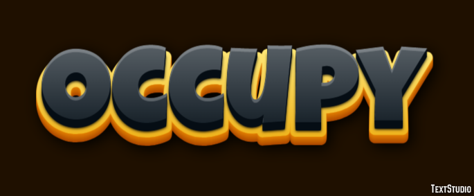 Occupy Text Effect