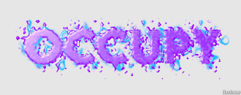 Occupy Efecto de Texto