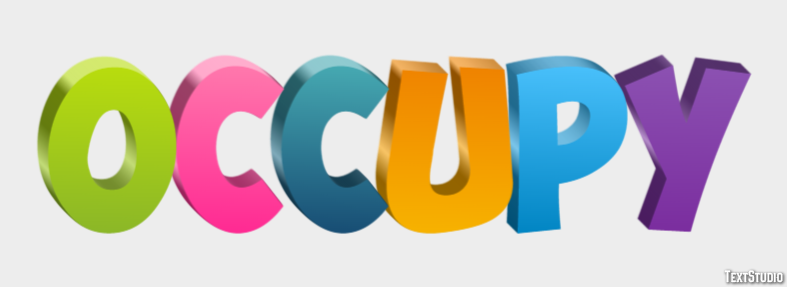 Occupy Text Effect