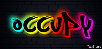 Occupy Text Effect