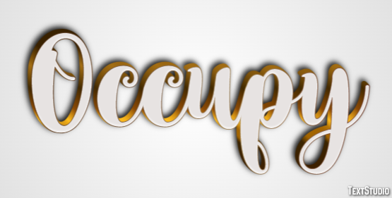 Occupy Text Effect