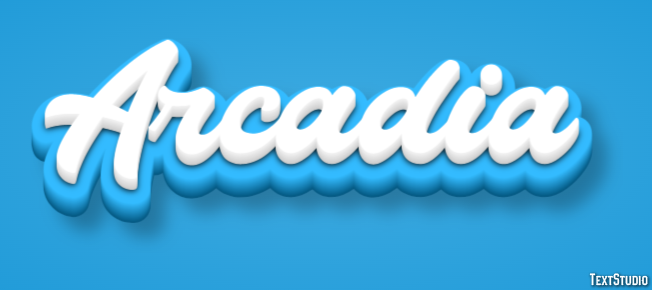 Arcadia Efecto de Texto