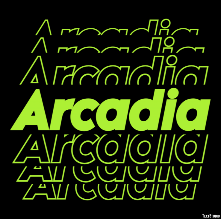 Arcadia Text Effect