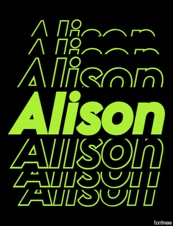 Alison テキスト効果